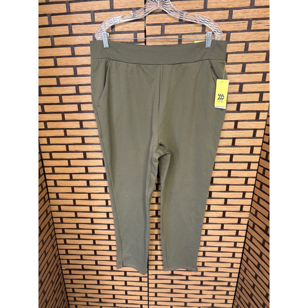All‎ In Motion Olive Green Tapered Pants Size XXL